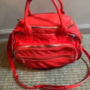 Alexander Wang satchel with removable crossbody strap.